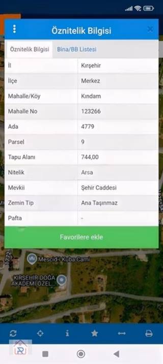 Relax Tr Kırşehir Merkez Kındam Mahallesi Satılık Arsa