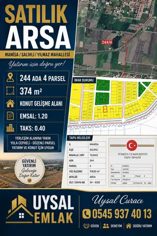Yılmaz Mahallesi Satilik Arsa - 1