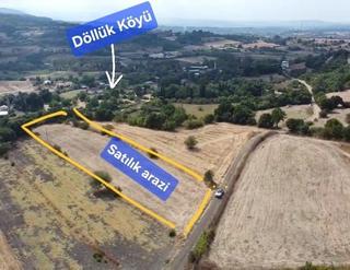 Öztarlacıdan Döllükte Köye 500 Metre Resmi Yola Cepheli Arazi