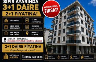 Avcılar Gümüşpala'da 2+1 Fiyatına 3+1 | 2022 Yapımı | İskanlı