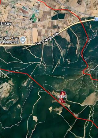 Muğla Menteşe Ortaköyde Akyakaya Yakın Yatırımlık Arazi