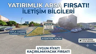 Caddeye Cephe Köşe Başı Arsa