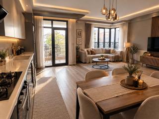 Alaçatı'dan İncek'te Teraslı 3 Banyolu Geniş 4+1 Kiralık Dubleks