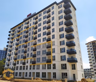 Protokol Yolu Üzeri Full Yapılı 8.kat Ön Cephe Satılık 1+1 Daire