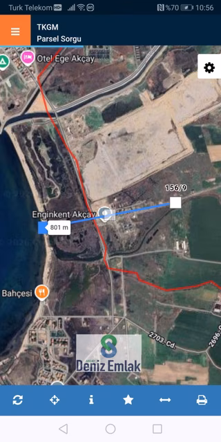 ∞ Denizden ∞ Edremit Çıkrıkçı Da 328 M2 Denize 800 M Satılık Arsa
