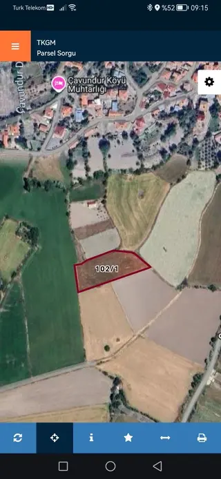 Çavundur Köyünde Tek Tapu 3800 M2 Sulak Tarla