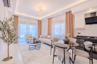 Kestel'de Deniz Ve Havuz Manzaralı Yeni Eşyalı 2+1 Resıdence Merkezde