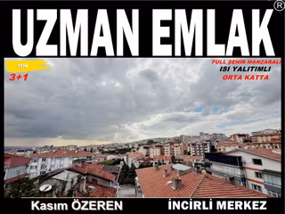 Uzman Emlak'dan İncirli Mh'de Full Şehir Manzaralı,ısı Yalıtımlı,orta Katta Yapılı 3+1 Daire