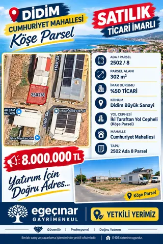 Didimde Yatırımlık Uygun Arsa