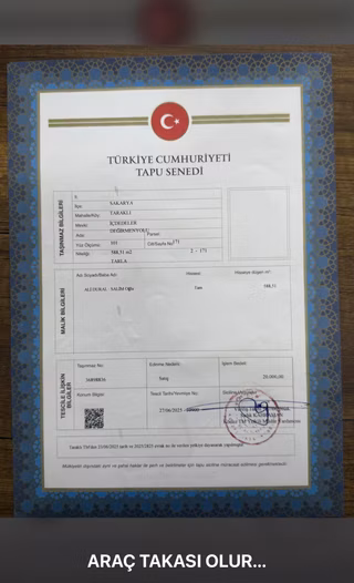 Sahibinden Sahibinden Çiftçiye Bağ Bahçeye Uygun Tarla