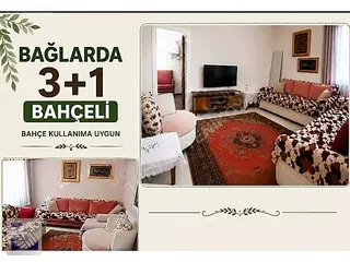 Bağlarda Bahce Kullanımlı Mobilyalı Kiralık 3+1