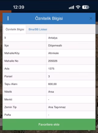 Antalya Döşemealtı Altınkale Mahallesi’nde 600 M² İmarlı Konut Arsası Satılık