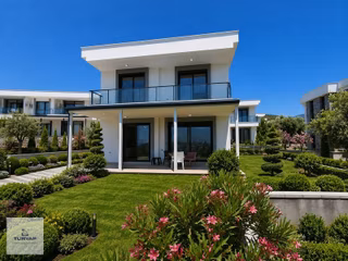 Akbük Garden Lıfe'da Köşe Parsel Deniz Manzaralı 3+1 Villa