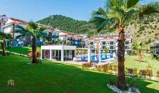 Fethiyede Elit Site İçerisinde Havuzlu Kısmi Eşyalı 3+1 Dubleks