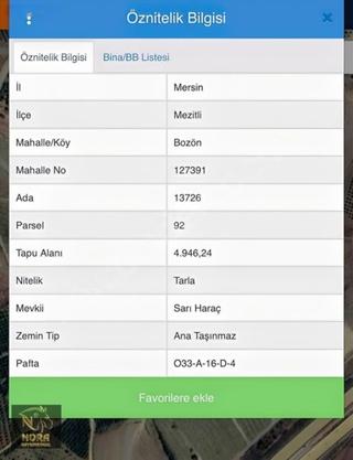 Mersin Mezitli Bozönde Otoyola Yakın 4.946 M² Tarla