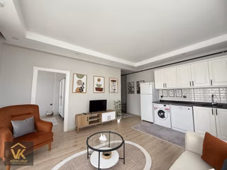 Vk Köprü Grup'tan Kiralık - Eşyalı Hollü Geniş Konsept 1+1 Daire