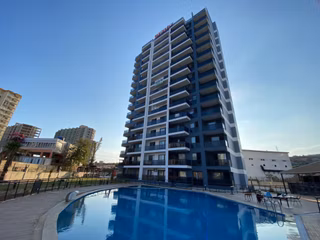 Kızkalesinde Havuz Manzaralı 1+1 Sıfır Daire