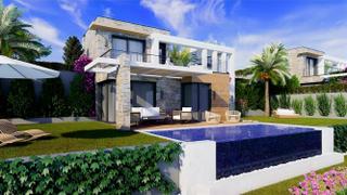 Gümüşlükte Full Deniz Manzaralı Sıfır Villa