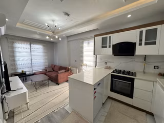 Mezitli'de Deniz Manzaralı, Satılık 1+1 Ferah Daire