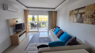 Kestel Alanya Panorama Beach Sitesinde Deniz Kenarında Eşyalı 1+1 Kiralık Daire