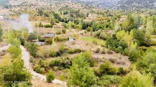 Burdur Ağlasun Yeşilbaşköy'de Full Traverten Taş Mimarili Villa