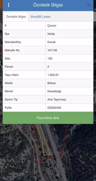 Satılık Tosya Yolu Kenarı Tek Tapu Bahçe