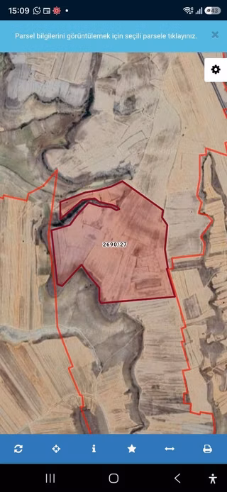 Tek Tapu Develi Hüseyinli Satılık 416 Dönüm Tarla