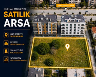 Nurhak Merkezde Ana Cadde Üzerinde |satılık Arsa