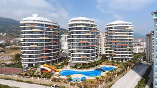 Alanya Cikcilli Vesta Garden'da Eşyalı 1+1 Kiralık Daire