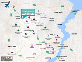 Fdn'den Yalınevler Sitesinde 2+1 Orman Çephe 145m2 Satılık Daire