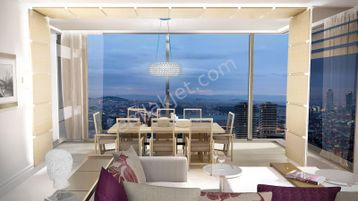 Fdn'den Çiftçi Towers'da Kiralık Boğaz Manzaralı Yüksek Kat Zorlu