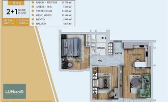 Lummo'dan Üniversite Yakını 1+1 / 2+1 Lüks Daireler