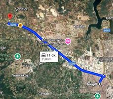 Bursa İnegöl Şehitler Mah.152m² Tarla Satılıktır