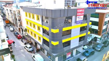 Bayraklı Plazalar Bölgesinde Komple Kiralık 4 Katlı Lüks Plaza