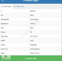 Silivri'de Yerleşim İçinde İmar Sınırında Satılık Parsel