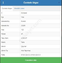 Veradan Vize Evrenlide 700 M2 Parsel