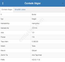 Dialog Sun Satılık İnegöl Hamzabey 5.300m² Fırsat Tarla