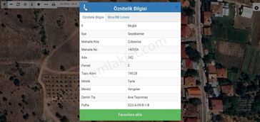 Muğla Seydikemer Çobanisada 749 M² Köy İçi İmarlı Tarla