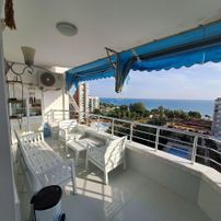 Mezitli Denizkent Tatil Sitesinde Kafa Daire Full Deniz Manzaralı