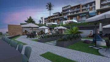 Kuşadası Merkezde Deniz Manzaralı 1+1 Loft Dubleks Satılık Daire