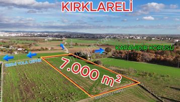 Kırklareli Karahıdır İmara Yakın Su Elektrik Var 7.000 M² Hemen Koru Yanı