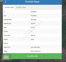 Muttalıp Koyunlar Mh. 3 Kata İmarlı 503 M2 Satılık Arsa