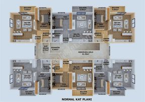 Sultaniye'de Projeden 70 M2 1+1 Daireler