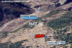 Alanya Şıhlar Yaylası’nda 2.196 M² Satılık Tarla