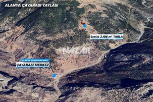 Alanya Şıhlar Yaylası’nda 2.196 M² Satılık Tarla