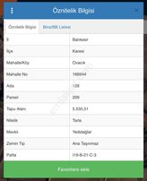 Esa Gayrimenkul'den Ovacık 'da Tarla