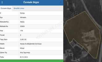 Konya Altınekin Akköy'de Satılık Arsa