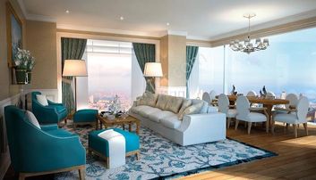 Fdn'den Çiftçi Towers Kiralık Dekorasyonlu 3+1