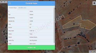 Talha Tozduman'dan Akören Avdanda Müstakil T. 5557m2 Takasa Açık