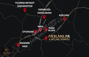 Arslanlar Atlas Port; 1+1, 2+1 Otel Konseptinde Rezidanslar